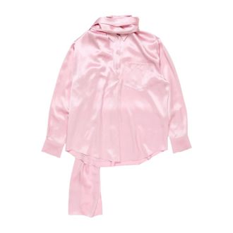 Acne Studios Dames, Blouses & Shirts, Roze, Maat: XS Satijn