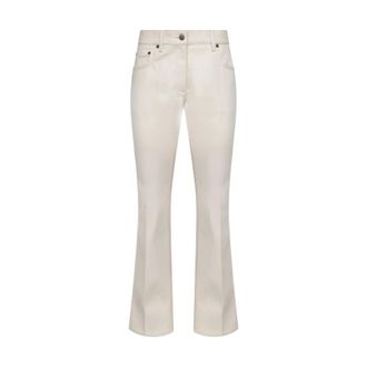 Valentino Boot-cut Jeans, female, White, Size: W29 Flared Denim Jeans