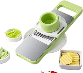 OEM Cortador De Cocina 5 En 1, Cortador De Verduras Con M&uacute;ltiples Cuchillas, Rallador Y Pelador Para Peque&ntilde;as Tareas En La Cocina (verde)
