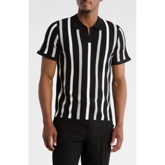 T.R. Premium Slim Fit Polo Sweater in Black at Nordstrom Rack, Size Xx-Large