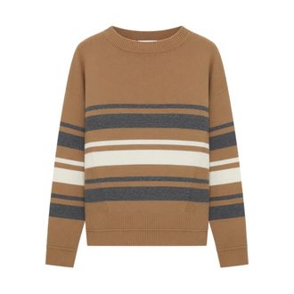 Pennyblack Truien & Vesten, Dames, Veelkleurig, L, Fijngebreide trui met ronde hals