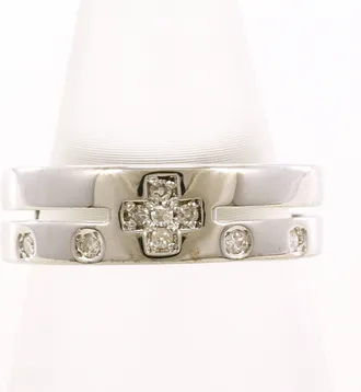 C&A White Gold White Gold (14K) Band Ring (Pre-Owned)