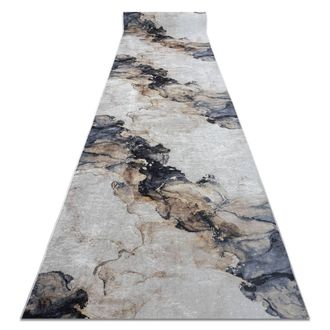 RugsX RugsX Anti-Slip Lotus Runner in Beige | Size: 120 cm x 420 cm