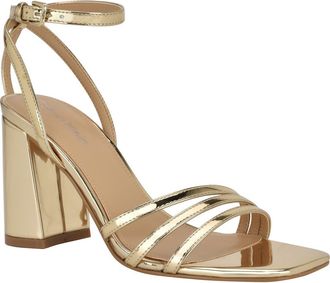 Calvin Klein Quiva Strappy Sandal in Gold at Nordstrom Rack, Size 8