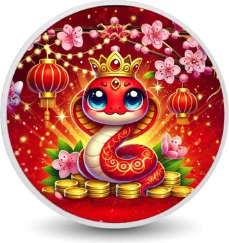 OEM Moneda De Plata De 1 Oz Del A&ntilde;o De La Serpiente: Prosperidad Y Encanto