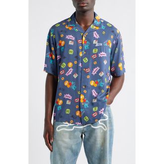 Icecream Stickers Camp Shirt in Sargasso S at Nordstrom Rack, Size Medium