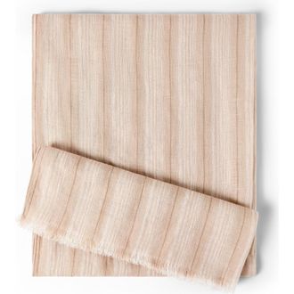 Brunello Cucinelli Sparkling linen scarf in Beige at Nordstrom