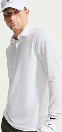 Nike Mens Velocity Dri-FIT Long-Sleeve Golf Polo in White | IQ6620-100