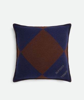 Bottega Veneta Cuscino a quadri in jacquard - Blu - Unisex - U