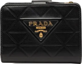 Prada Black Leather Wallet (Bi-Fold) (Pre-Owned)