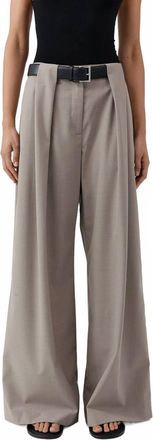 St.Agni Pleat Loop Pants In Mousse