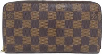 Louis Vuitton Damier Ebene Coated Canvas Long Wallet (Bi-Fold) (Pre-Owned)