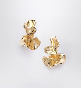 Bottega Veneta Small Anemone earrings in gold tone