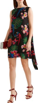 Valentino Garavani Valentino Floral Draped Mini Dress Size S