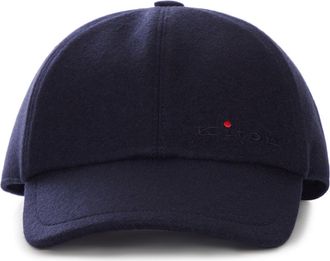 Kiton CASHMERE BASEBALL CAP WITH EMBROIDERED LOGO - Kiton - Man