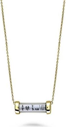 House of Frosted Friendship Tube Pendant Necklace in Gold - Friendship2 at Nordstrom Rack, Size 16