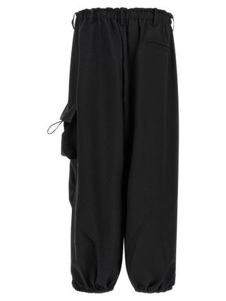 Yohji Yamamoto Technical Polyester Cargo Pants - Black