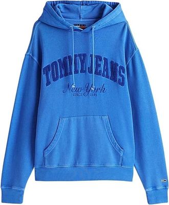 Tommy Jeans Trui Azure - Heren - Hoodies - Blauw - L - Katoen - Hoodies & sweatvesten