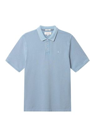 Colours & Sons Poloshirt COLOURS & SONS colours & sons Polo Polo-Garment Dyed, Herren, Gr. S, blau, Obermaterial: 100% Baumwolle CO., Shirts Poloshirt