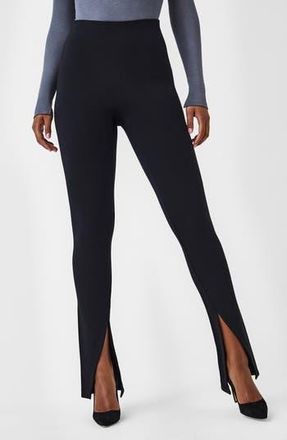 Spanx Perfect Front Slit Skinny Pants in Classic Black at Nordstrom Rack, Size 2 X