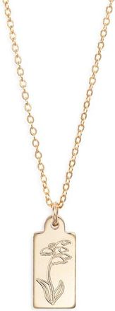 Set & Stones Tawney Birth Flower Pendant Necklace in Gold /May at Nordstrom