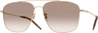 Oliver Peoples OV1380 Aymes 5035 Mens Sunglasses Gold Size 58