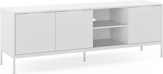 HOMN Mueble tv 3 puertas color blanco