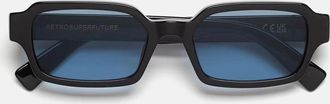 Retro Superfuture Sunglasses Carino Azure Oh5 Black/Blue Unisex