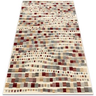 RugsX Rugsx - Alfombra De Lana Kilim 7950/52933 Geometric Beige / Gris / Burdeos Beige 120x160 Cm