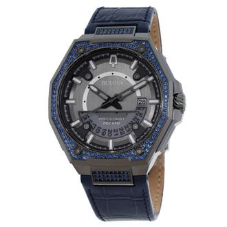 Bulova Precisionist Series X Quartz Sapphire Pave Mens Watch 98J124
