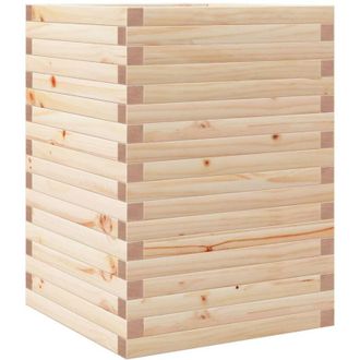 vidaXL Jardinera De Madera Maciza De Pino 50x50x68,5 Cm Vidaxl