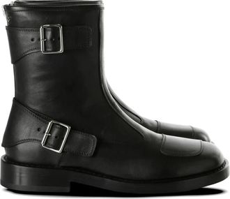 Ann Demeulemeester Eero Enkellaars Biker Boot - Heren - Enkellaarsjes - Zwart - 43 EU - Leer - Schoenen