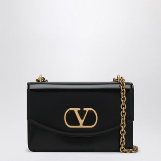 Valentino Garavani Black Leather Shoulder Bag
