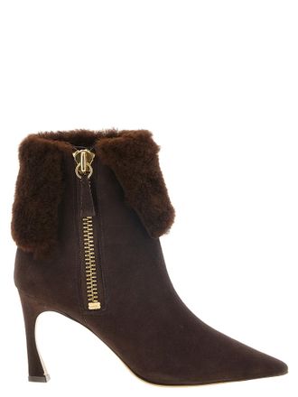 Alexandre Birman Brown Calfskin Ankle Womens Boots