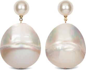 Jennifer Behr Nerine oorbellen - Beige