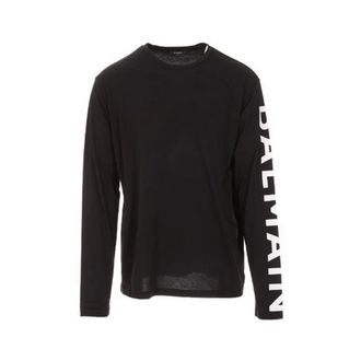 Balmain T-Shirt - male - Balmain - Long Sleeve T-Shirts - Black - M - Tops