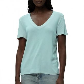 Michael Stars Dylan Classic V-Neck Tee In Serene