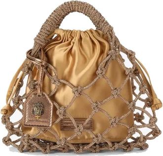 Kurt Geiger Small Macrame Crystal Bag - Dames - Handtassen - Bruin - ONE Size - Tassen