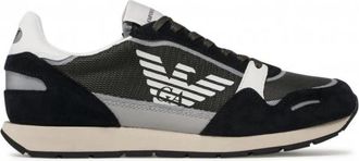 Emporio Armani Sneakers - Heren - Sneakers - Veelkleurig - 42 1/2 EU - Polyester - Schoenen