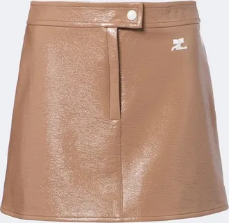 Courr&egrave;ges Courr&egrave;ges Reedition vinyl miniskirt