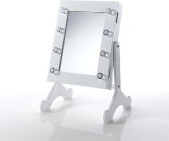 Oresteluchetta Espejo De Mesa Con Led Y Compartimento De Almacenamiento Atalanta B