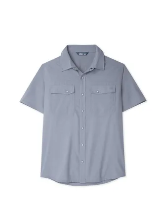 Stio | Mens Eddy Shirt Short Sleeve, Size Extra Extra Extra Large in Folkstone Grey Heather
