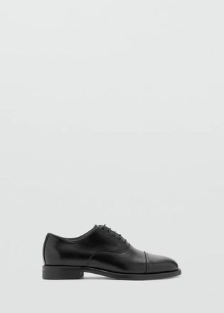Mango Scarpa Oxford pelle nero - Uomo - 39 - MANGO MAN