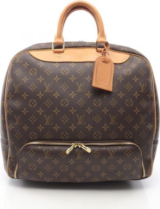 Louis Vuitton Brown Pvc Leather Boston Bag (Pre-Owned)