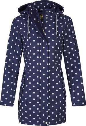 Deproc Softshelljacke DEPROC ACTIVE EVELEYN PEAK, Damen, Gr. 40/42 (M), blau (navy), 100% Polyester, figurbetont, gerader Abschluss mit Druckkn&ouml;pfen,mit Schl