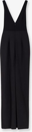 Elisabetta Franchi Womens Evening Dress Black Polyester