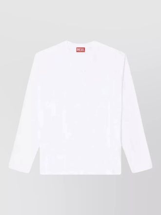Diesel cotton long-sleeve raglan t-shirt