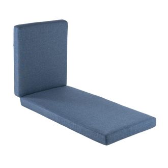 ED&Egrave;N JARD&Iacute; Coj&iacute;n para tumbona de jard&iacute;n color azul 190x60x10 cm