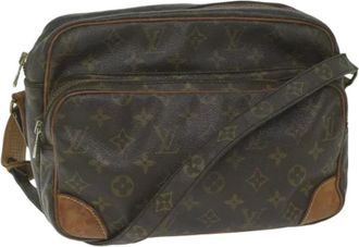 Louis Vuitton Pre-owned Cross Body Bags, female, Brown, Size: ONE SIZE Pre-owned Vintage Canvas Cross Body Bag