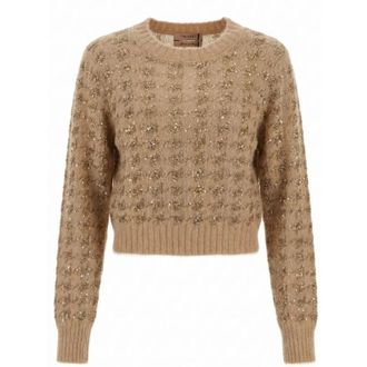 Twinset Dames, Truien, Bruin, Maat: S